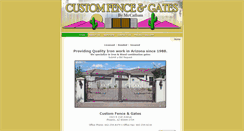 Desktop Screenshot of customfenceandgates.com